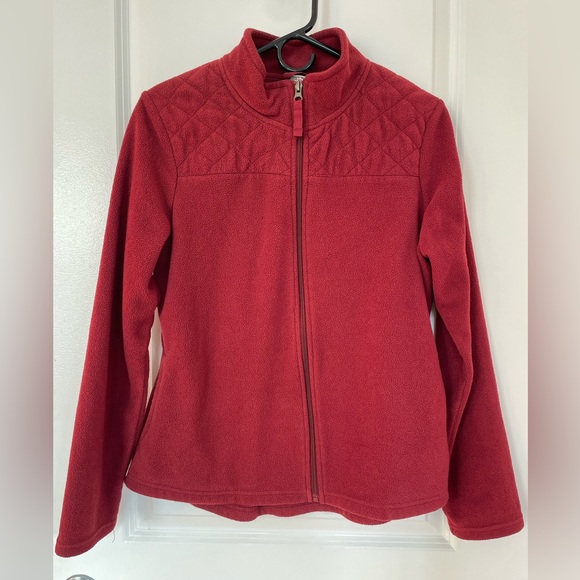Red Zip-Up Fleece (M) - Picture 1 of 4